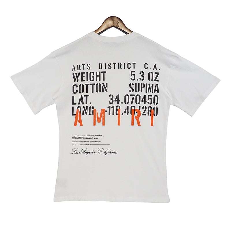 AMIRI Military specs stencil White T Shirt