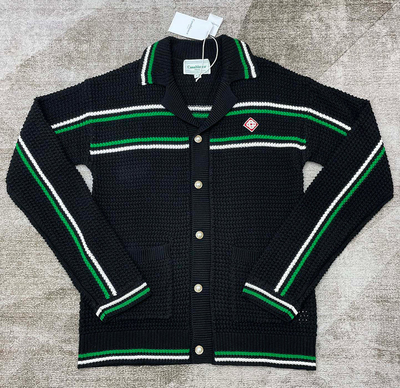 Casablanca Crochet Effect Tennis Shacket Black