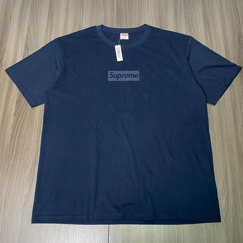 Supreme Tonal Box Logo Tee Navy