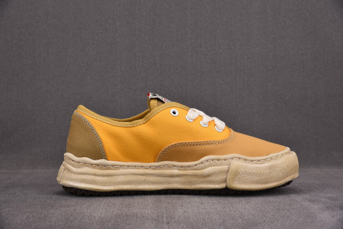 Maison Mihara Yasuiro Baker OD OG Sole Canvas Low Yellow