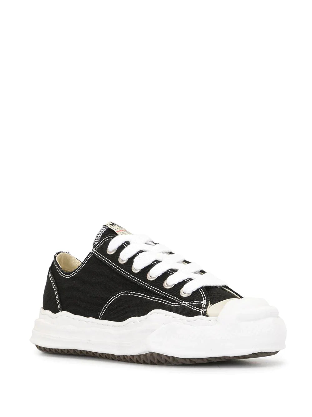 Maison Mihara Yasuiro Hank Low OG Sole Toe Cap Canvas - Black