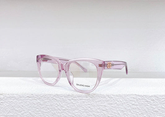 Balenciaga BB0131O Sunglasses Transparent Pink