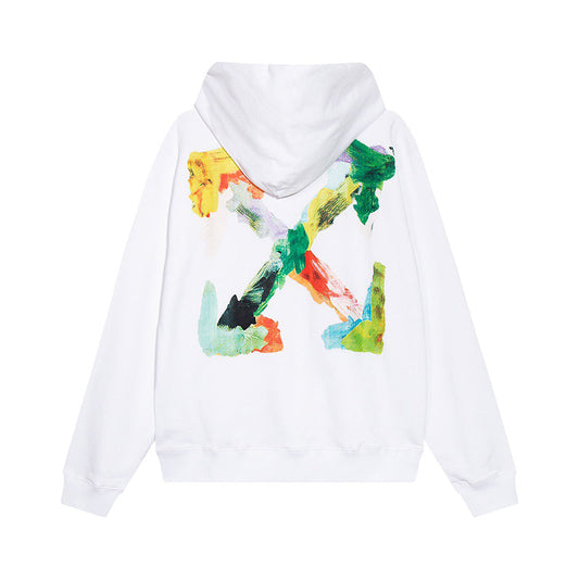 Off-White Brush Arrow Hoodie White