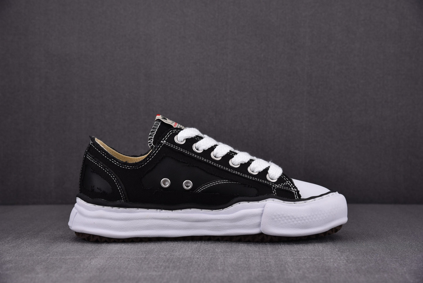 Maison Mihara Yasuiro Baker OG fringed cotton-canvas Black