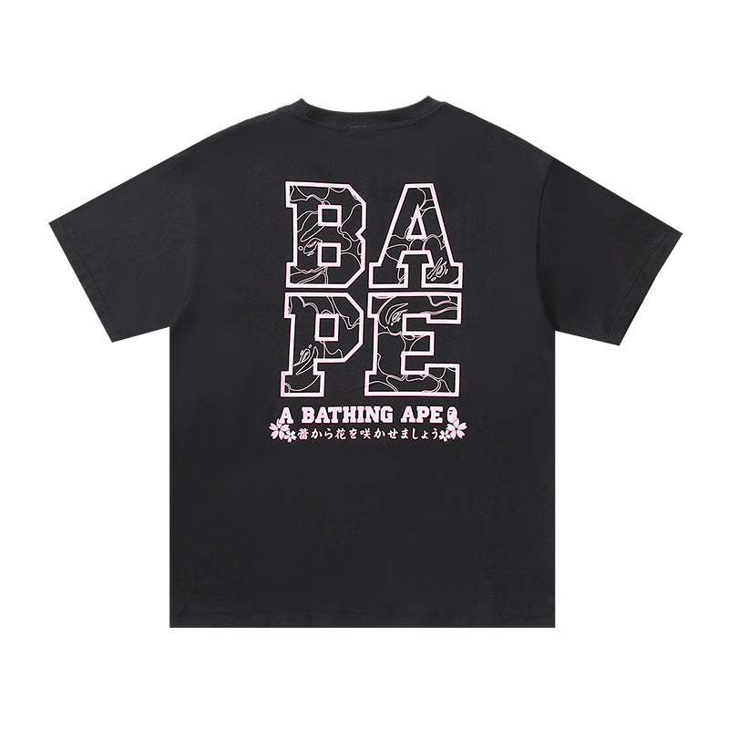 BAPE SAKURA PHOTO APE HEAD TEE (SS21) BLACK