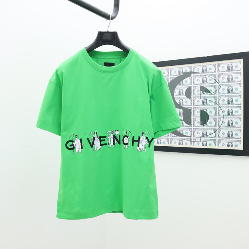 GIVENCHY X Josh Smith Reaper's Print Graphic Tee Green Apple