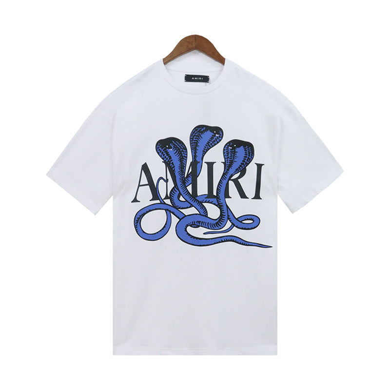 AMIRI Poison cotton T-shirt White/Blue