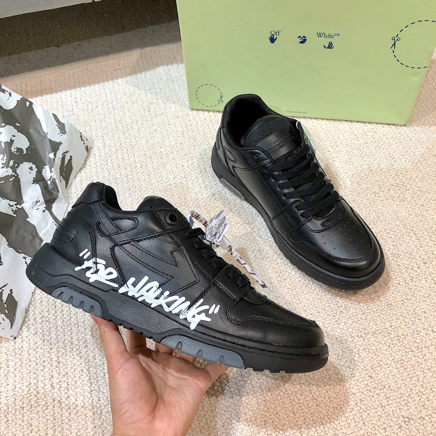 Off-White Out of Office Low 'For Walking - Black White'
