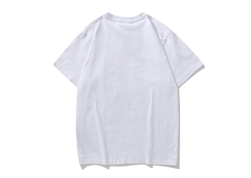 BAPE Leopard Milo On APE HEAD TEE White