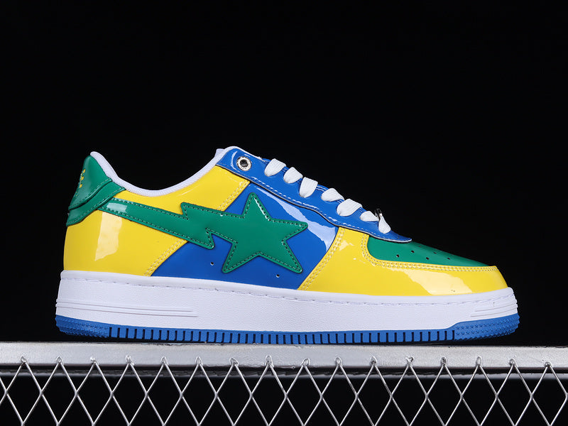A Bathing Ape Bape Sta FS-001 Low 'Yellow Blue Green'
