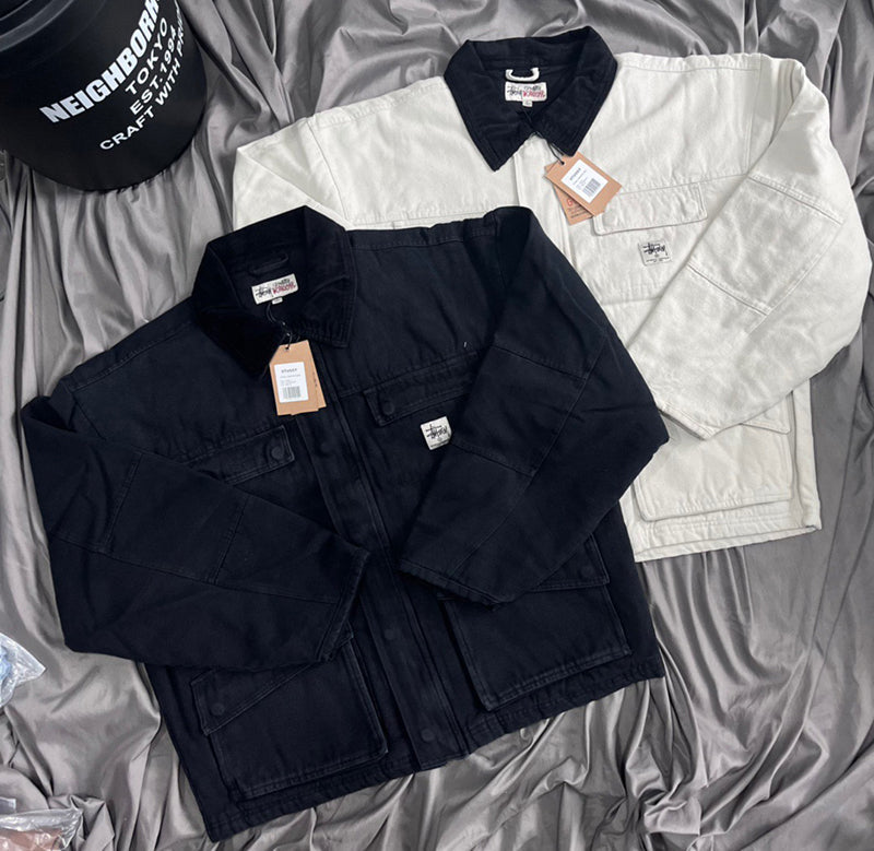 Stussy Washed Jacket Black