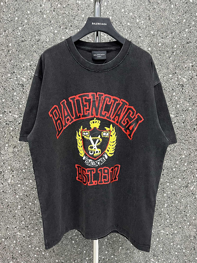 Balenciaga College Medium Fit T-Shirt Black -SS22