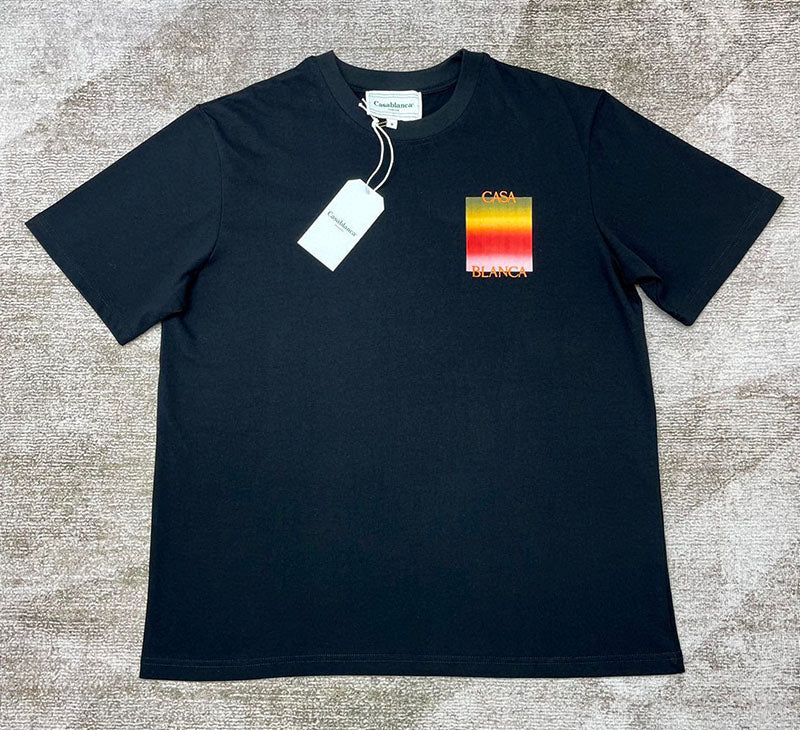 CASABLANCA Gradient Casa Logo T-Shirt Black