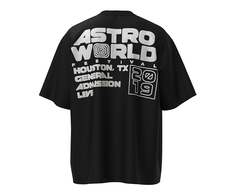 Travis Scott Astrofest Staff 2019 Tee Black
