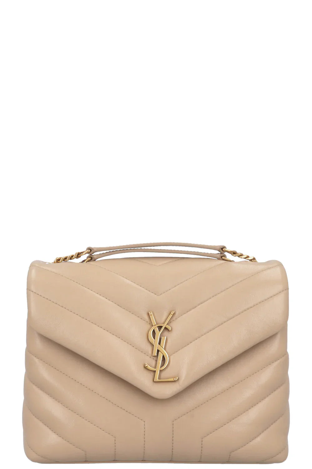 Saint Laurent Loulou Large YSL Shoulder Bag in Quilted Leather