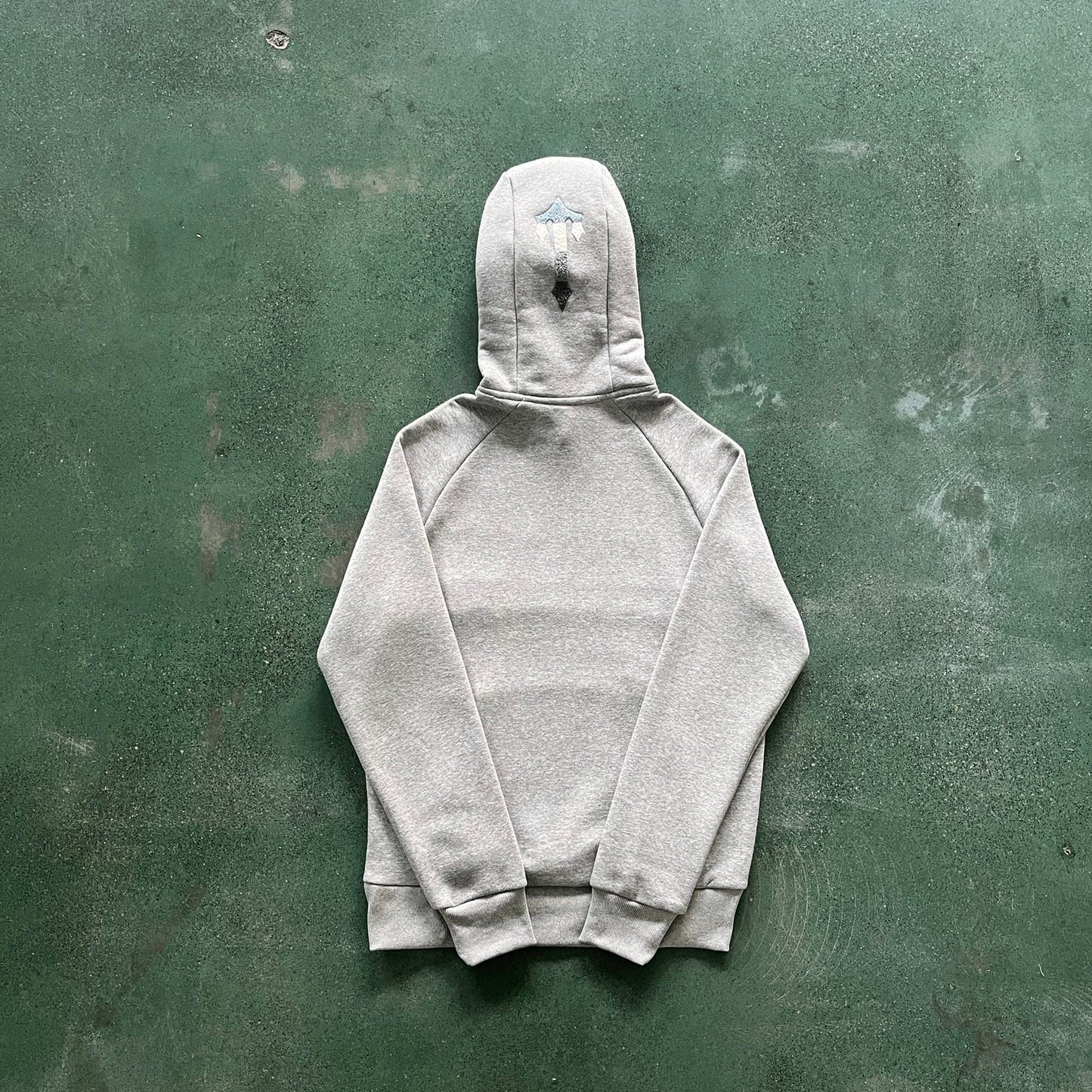 Tapstar Chenille Decoded 2.0 Hooded Tracksuit-Grey/Ice Blue