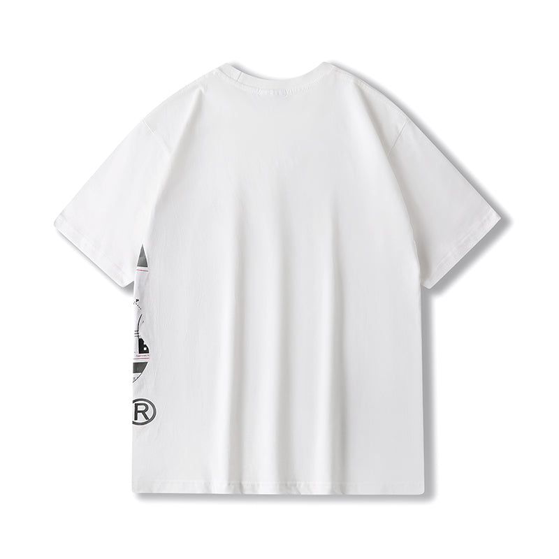 BAPE Multi Label Side Big Ape Head Tee White