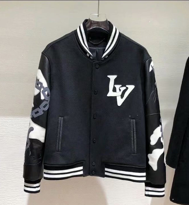 Louis Vuitton Chains Camo Varsity Jacket