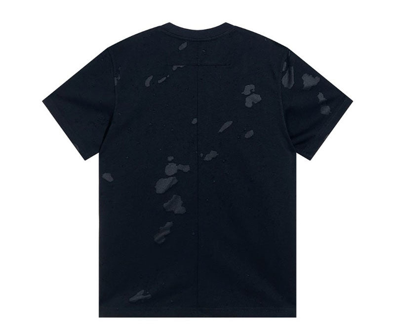 GIVENCHY Paris Distressed Logo T Shirt Black/Orange