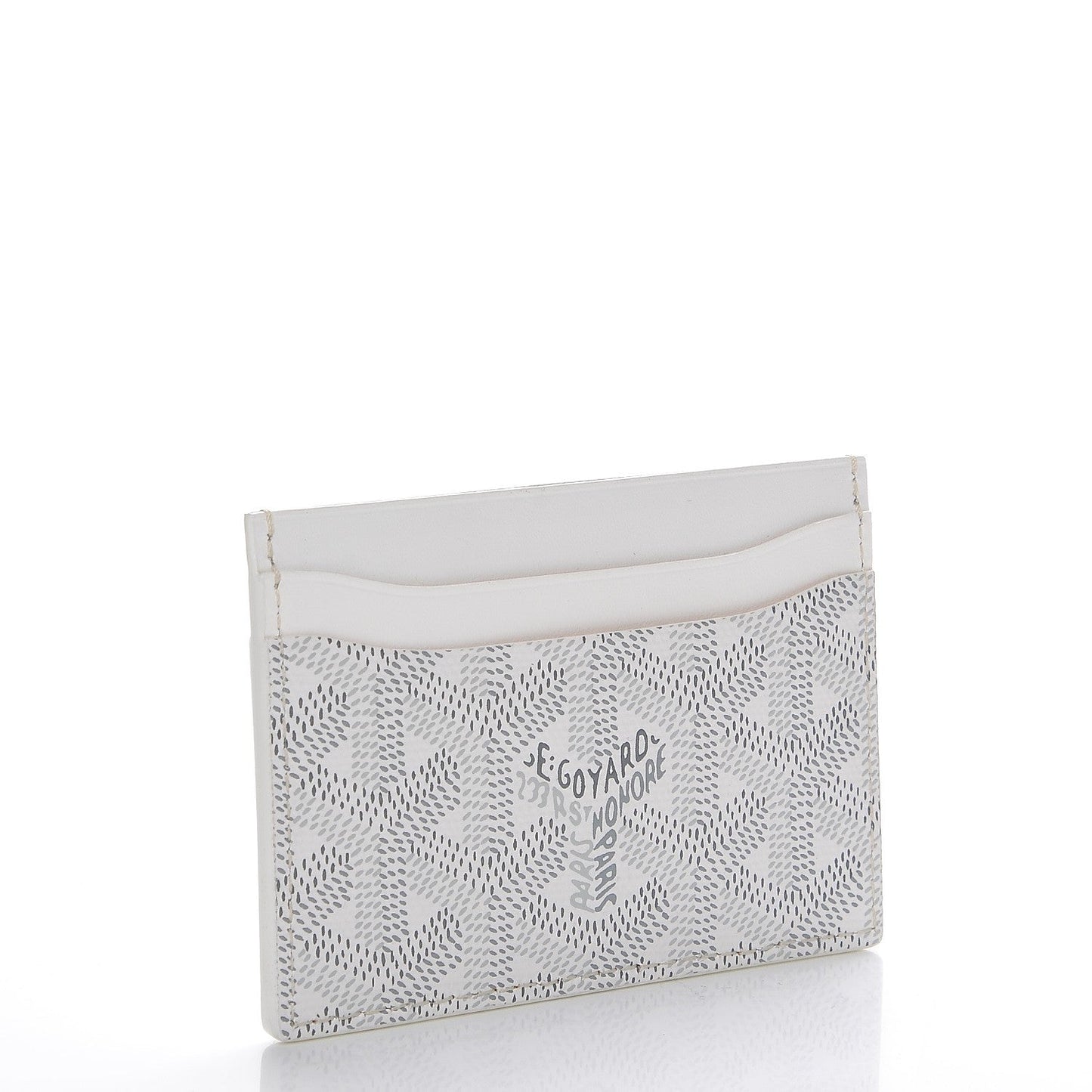 Goyard Saint Sulpice White in Canvas/Calfskin