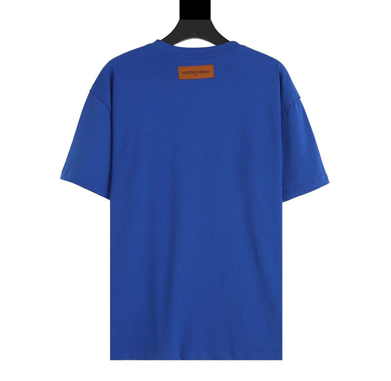 Louis Vuitton LV Debossed Tee Blue