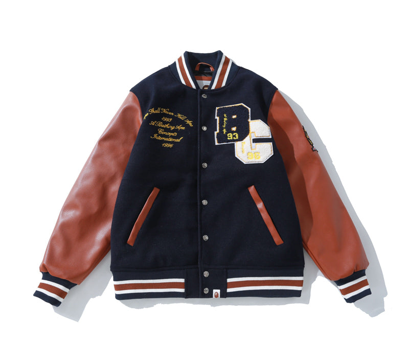 BAPE x Concepts Varsity Jacket Navy