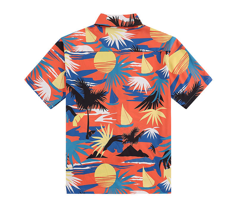 Palm Angels Silk Hawaiian Bowling Shirt