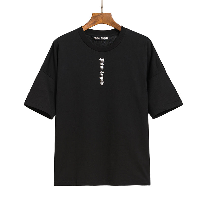 Palm Angels Vertical Logo T Shirt Black