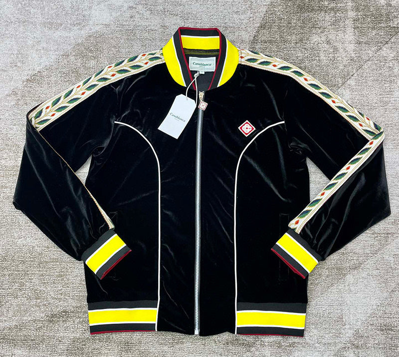 Casablanca  Laurel Track Jacket Black/Yellow