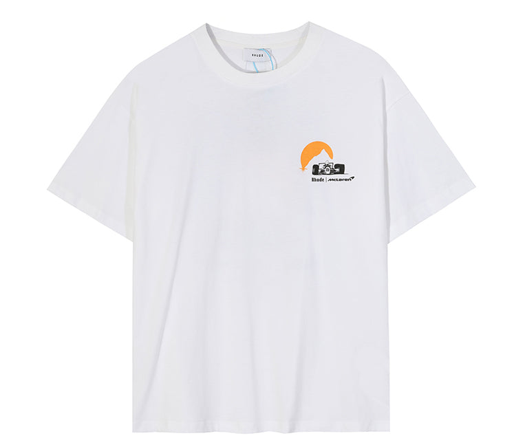 Rhude X Mclaren Moonlight Racer Tee White