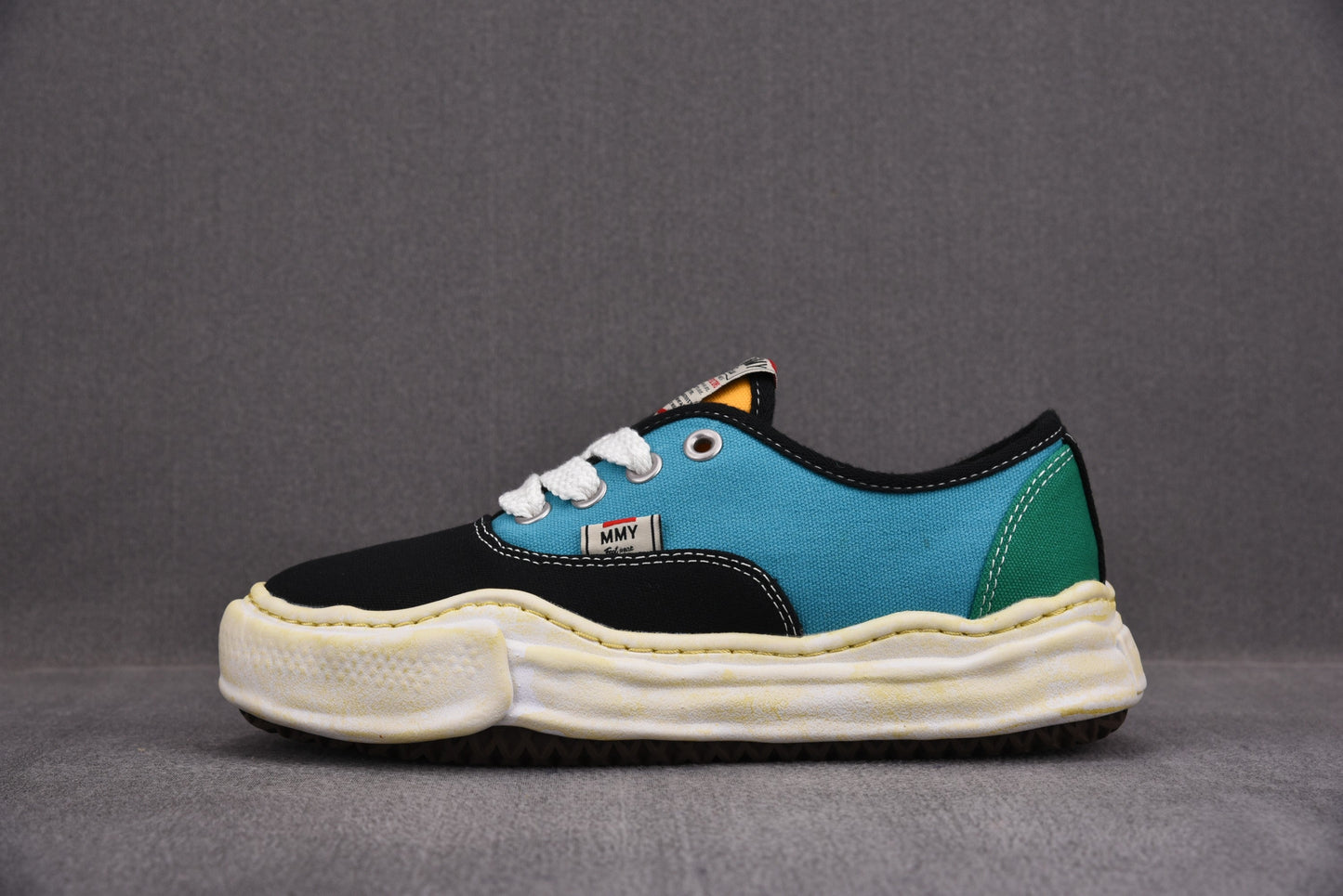 Maison Mihara Yasuiro Baker OD OG Sole Canvas Low Blue