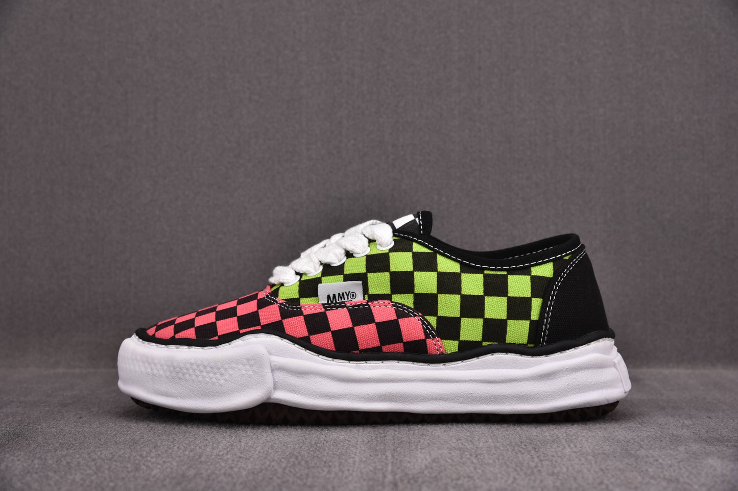 Maison Mihara Yasuiro Baker OG Sole Canvas Low Multi Check