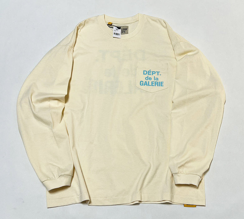 Gallery Dept. Souvenir L/S Tee Cream/Blue