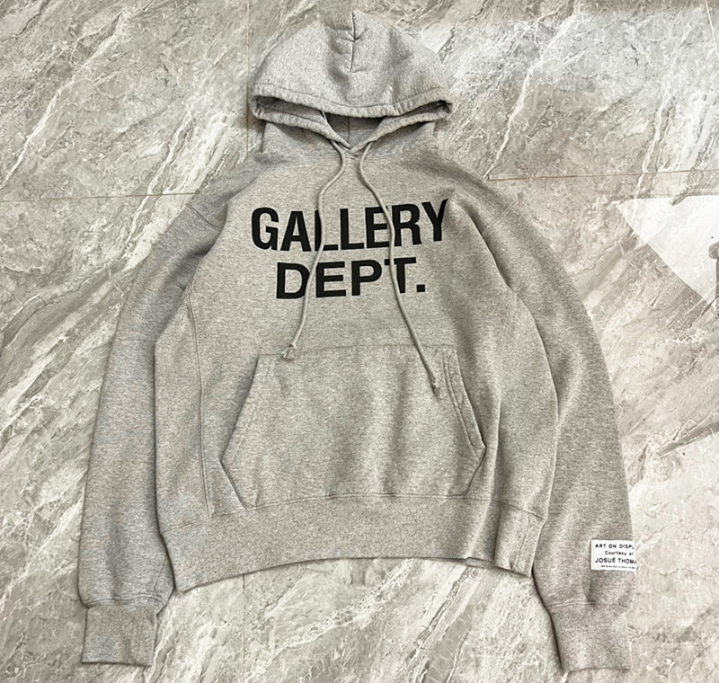 Gallery Dept. Centered Logo Hoodie Grey