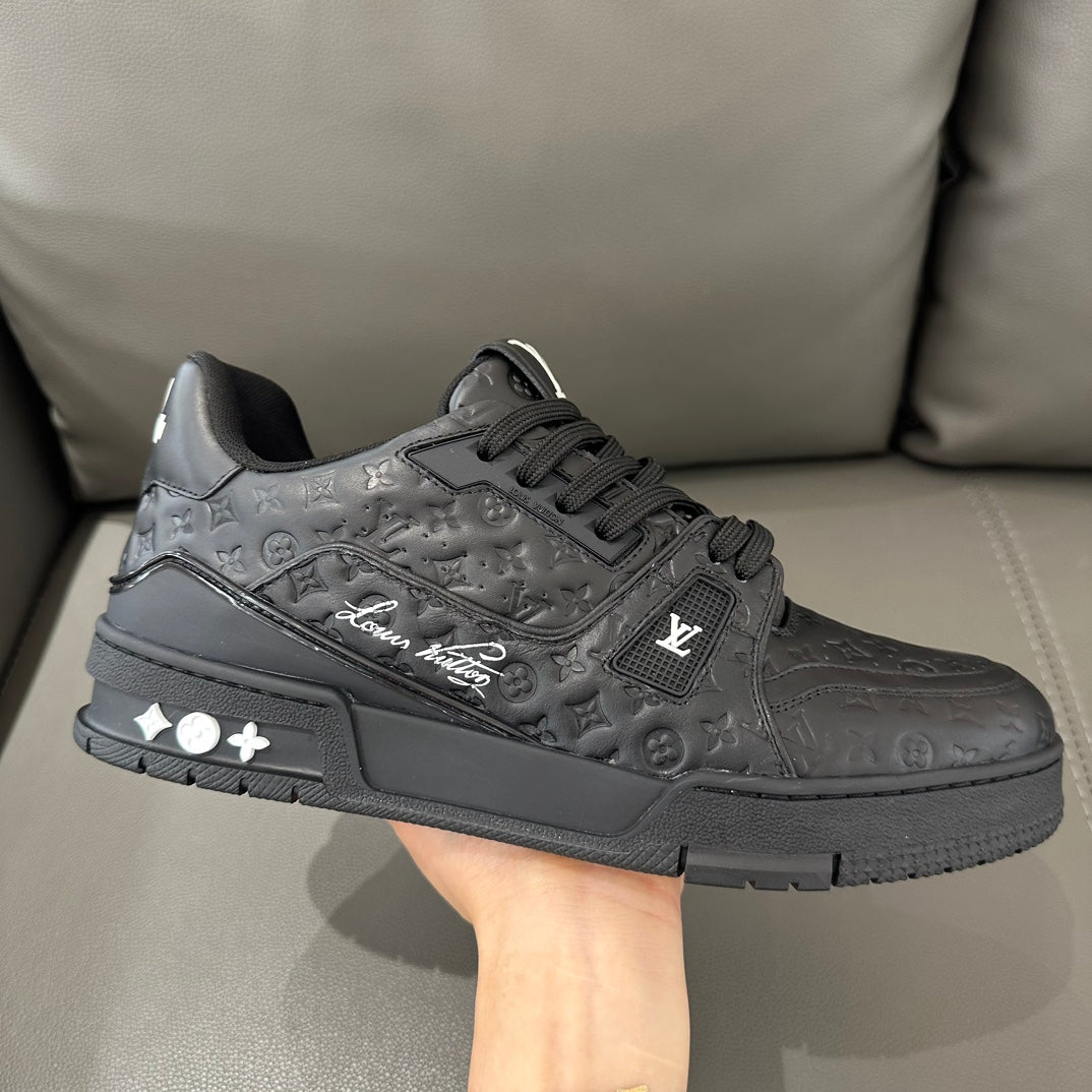 Louis Vuitton LV Trainer Black Wool