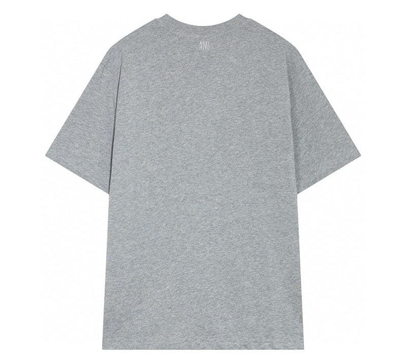 Ami Paris Dragon-Logo T Shirt Grey