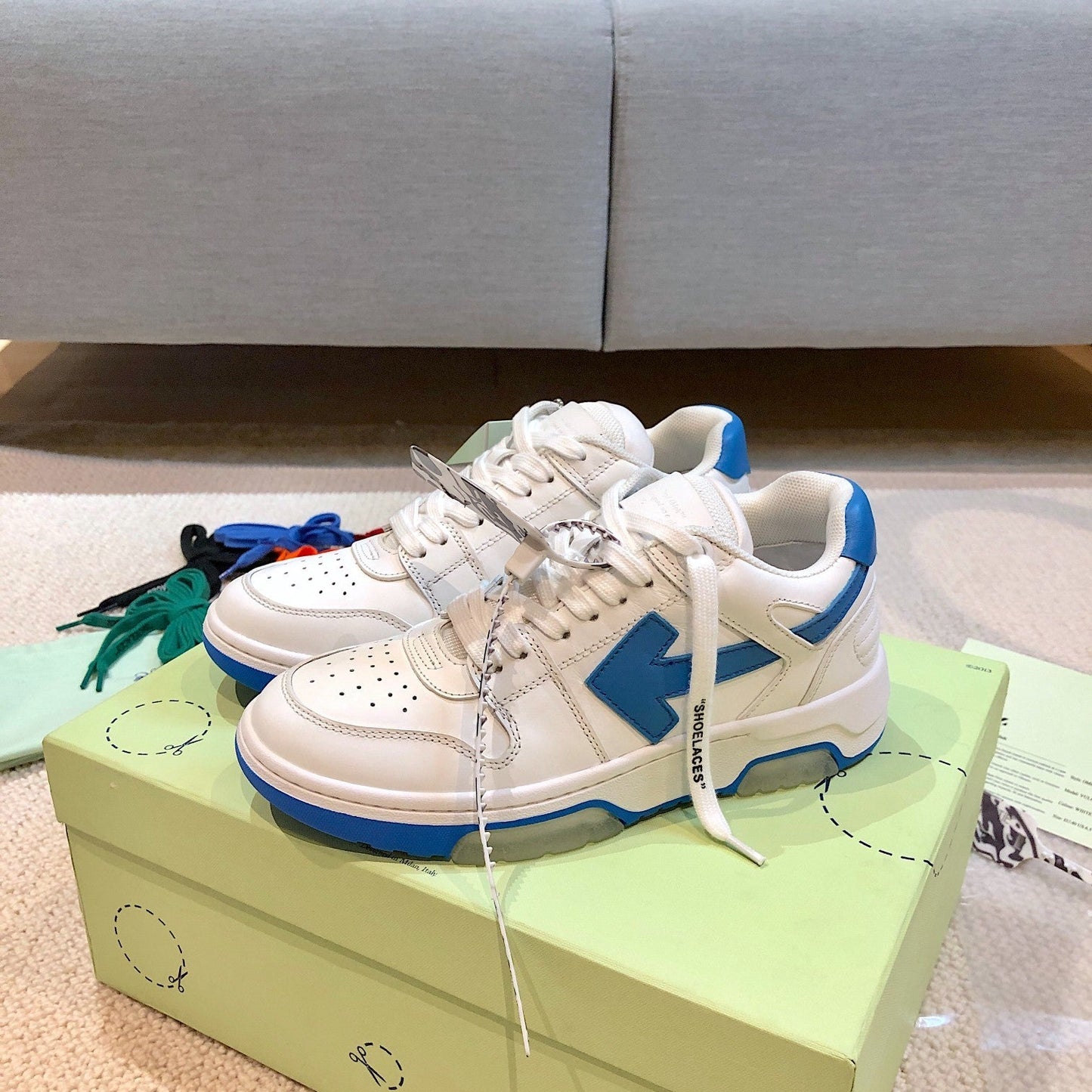 Off-White Out of Office Low 'White Blue'
