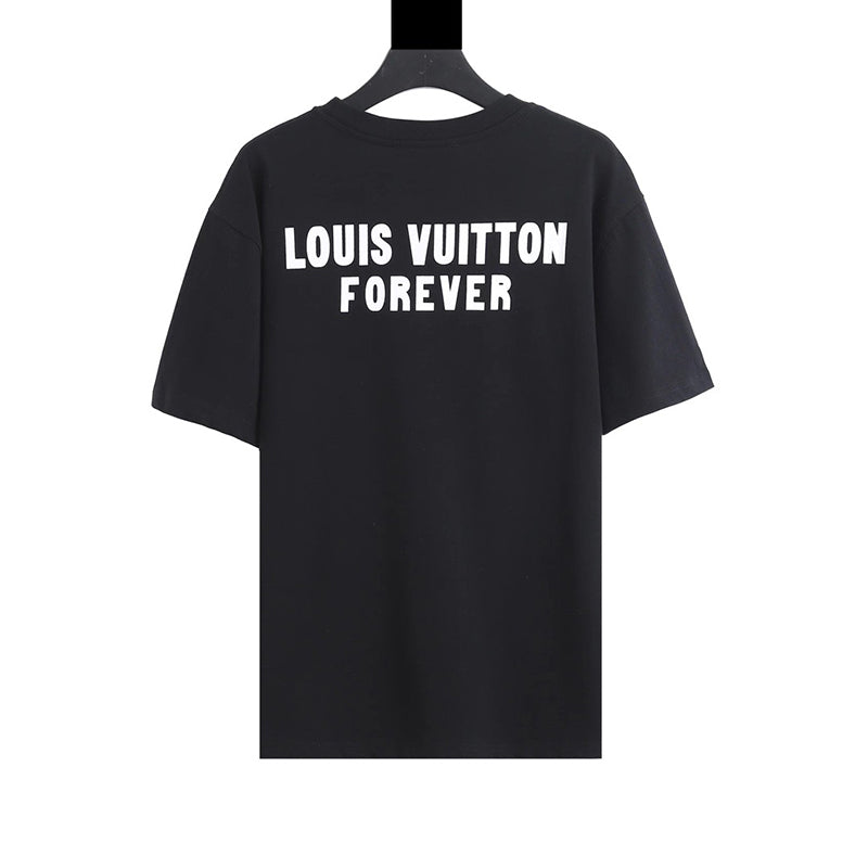 Louis Vuitton Upside Down LV Logo Pocket T Shirt Black