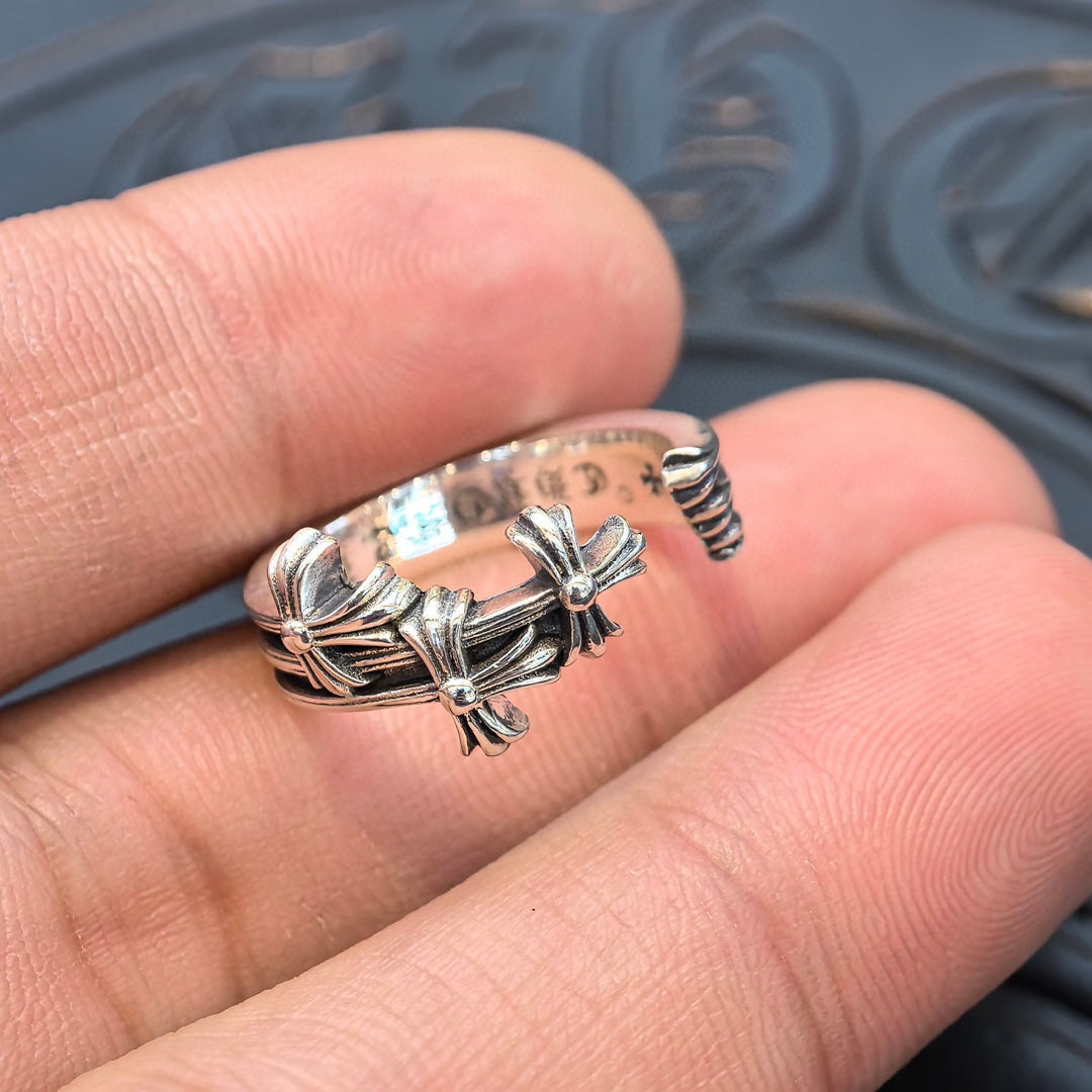 Chrome Hearts - Open Meteor Cross Ring
