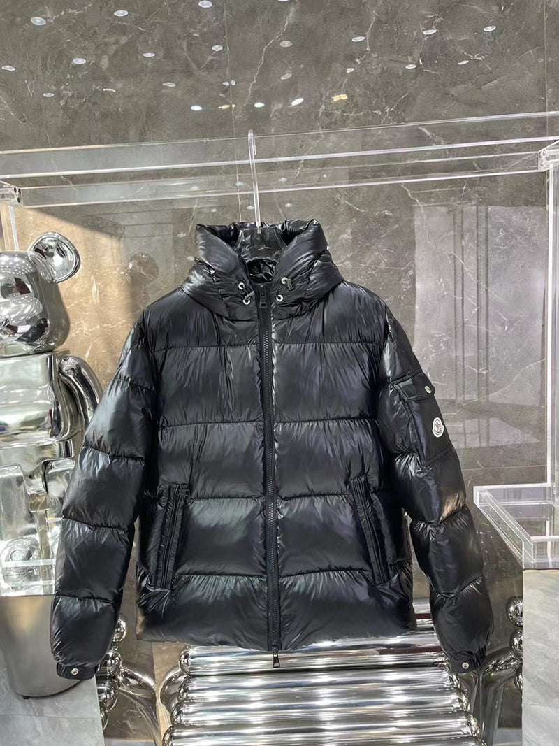 Moncler Ecrins Black Nylon Down Jacket