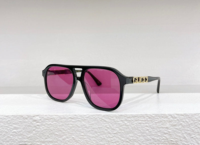 Gucci logo-plaque Tortoiseshell Sunglasses