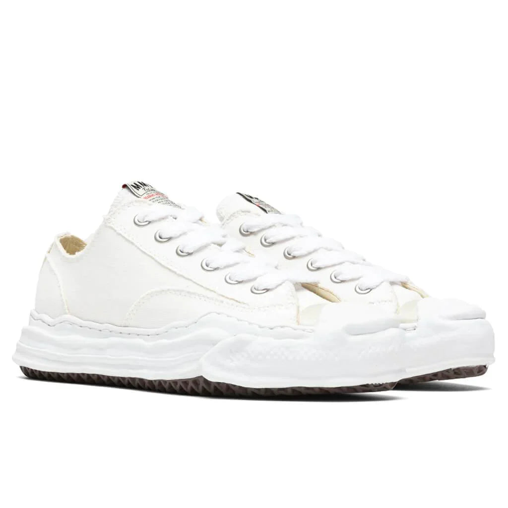 Maison Mihara Yasuiro Hank Low OG Sole Toe Cap Canvas - White