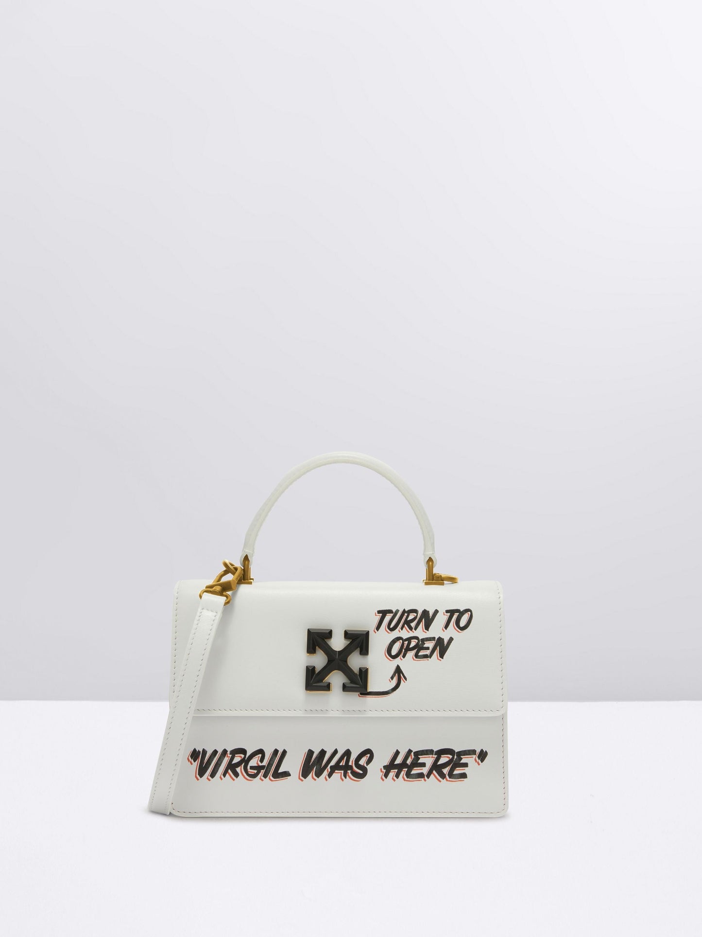 OFF-WHITE "CASH INSIDE" 1.4 Tote Jitney Bag White