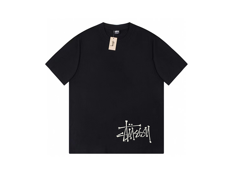 Stussy Bones Stock T-Shirt Black