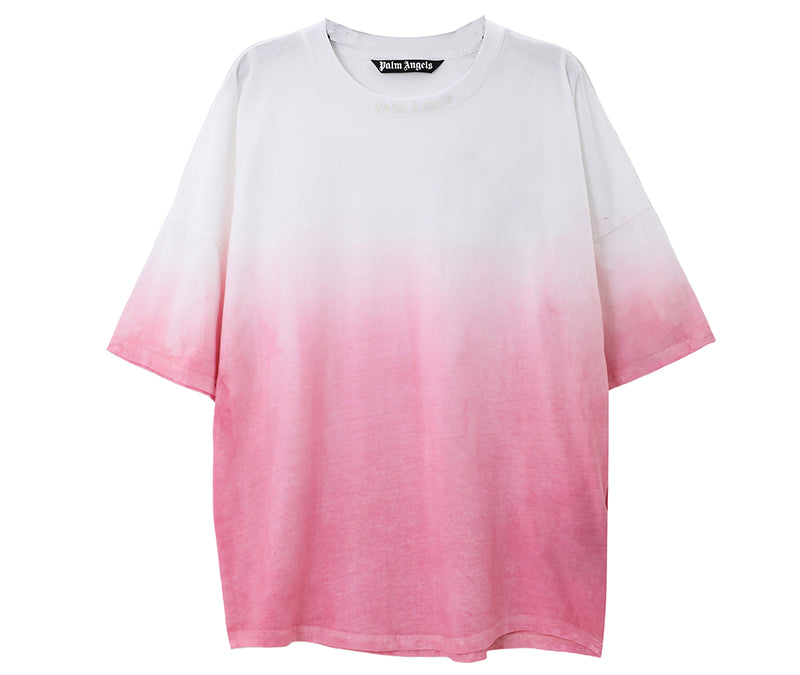 Palm Angels logo dégradé T-Shirt White/Pink