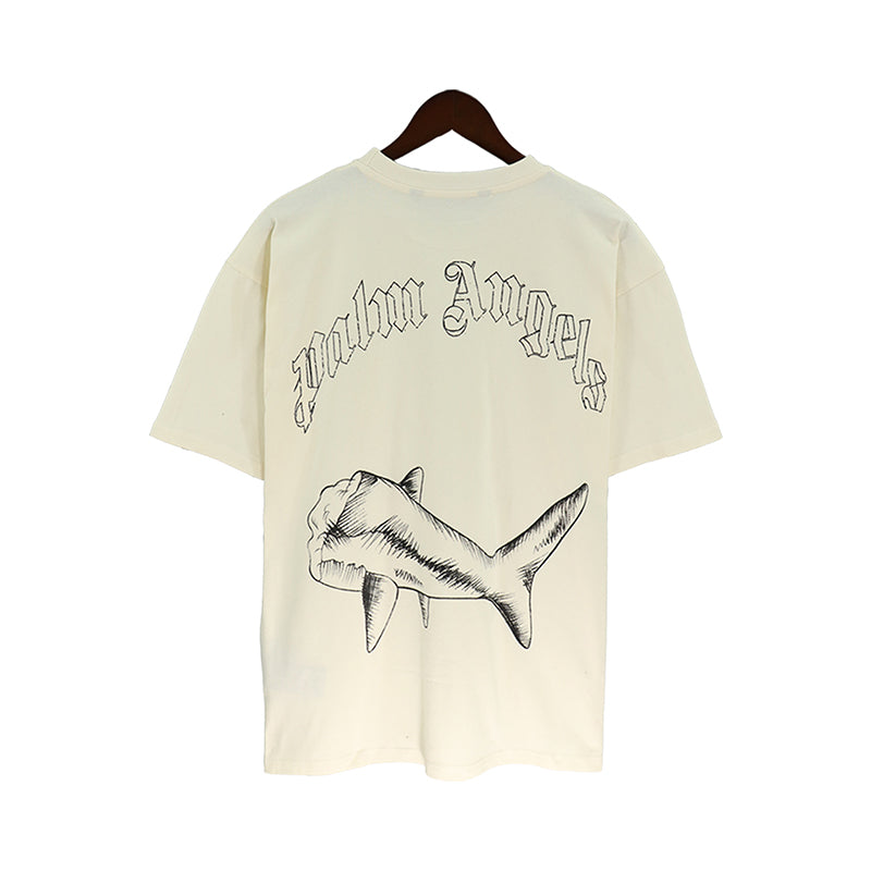 Palm Angels Broken Shark Classic T-Shirt White
