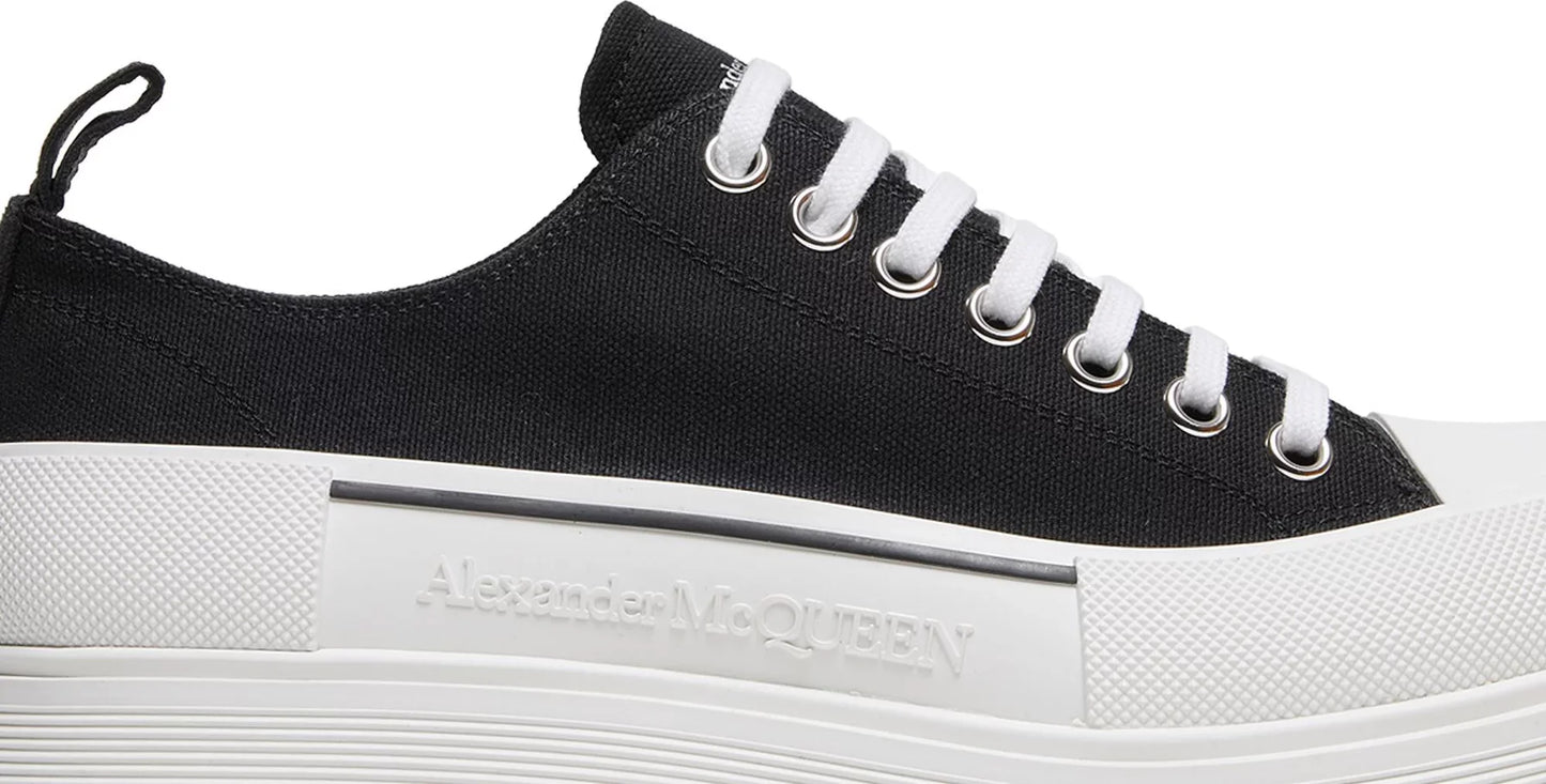 Alexander McQueen Tread Slick Lace Up 'Black White'