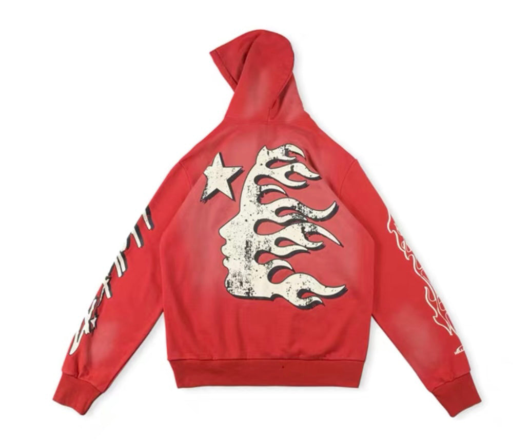 Hellstar Records Hoodie Red
