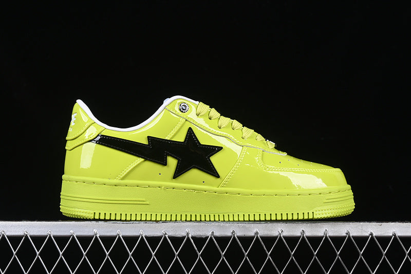 A Bathing Ape Bape Sta #2 Yellow Patent