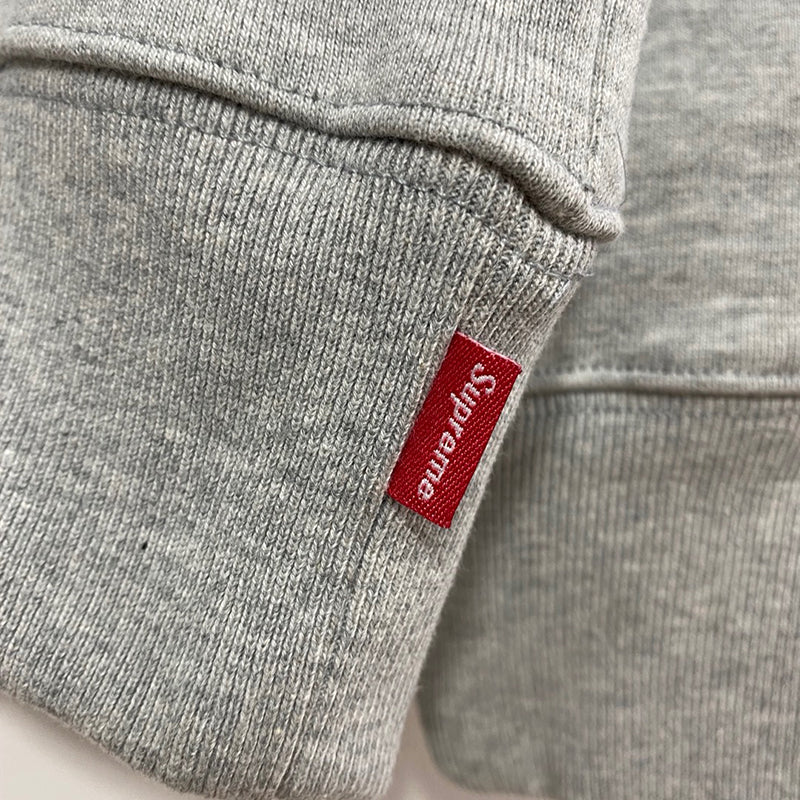 Supreme Contrast Hooded Sweatshirt Heather Grey